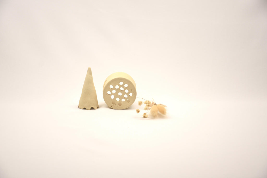 Ceramic Art Collection "The Canyon Echo" | Handmade Sculptural Set & Textured Vessel