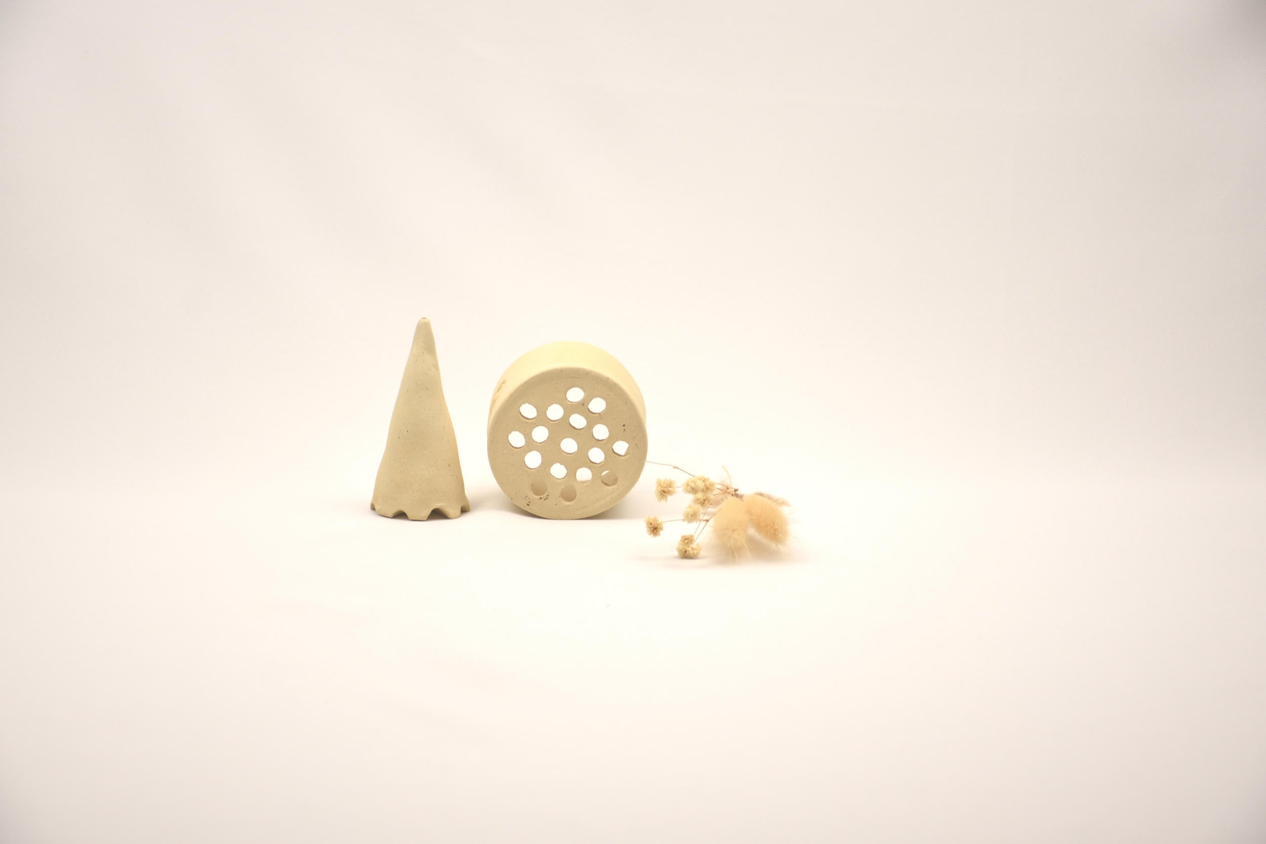 Ceramic Art Collection "The Canyon Echo" | Handmade Sculptural Set & Textured Vessel