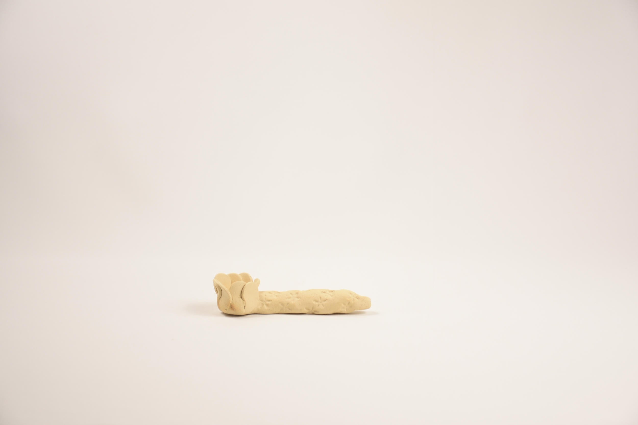 Ceramic Art Collection "Nuweiba Sands" | Handmade Beige Speckled Tray, Sculptural Set & Vessel