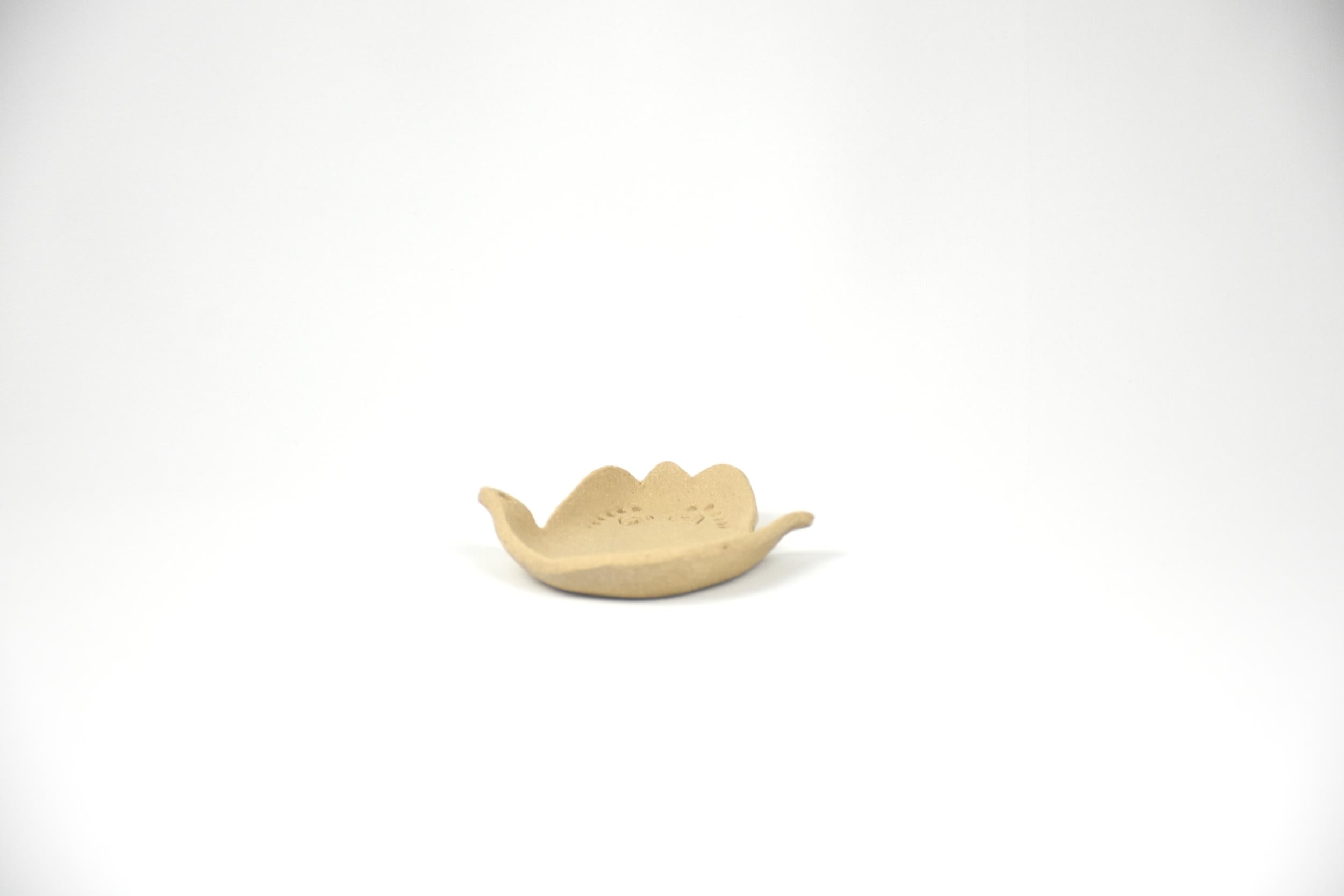 Ceramic Art Collection "The Sinai Oasis" | Handmade Beige Tray, Glazed Vessel & Sculptural Set