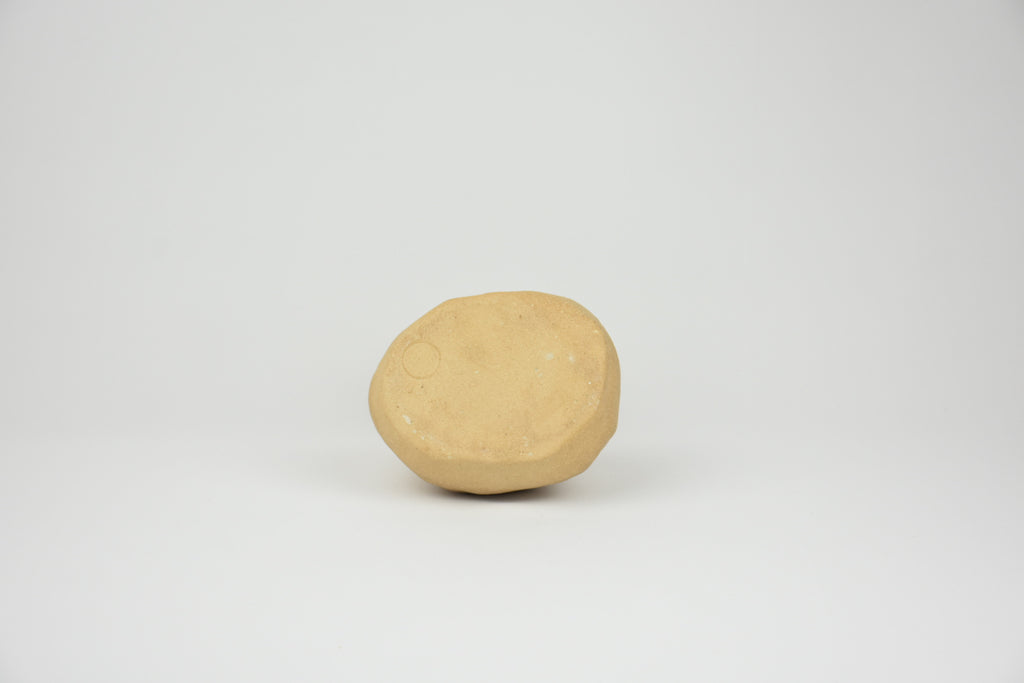 Ceramic Botanicals Set "The Wadi Stone" | Two-Tone Handmade Tray & Curved Kit | Spice Crusher, Storage Pebble & Mandala Spice Dish