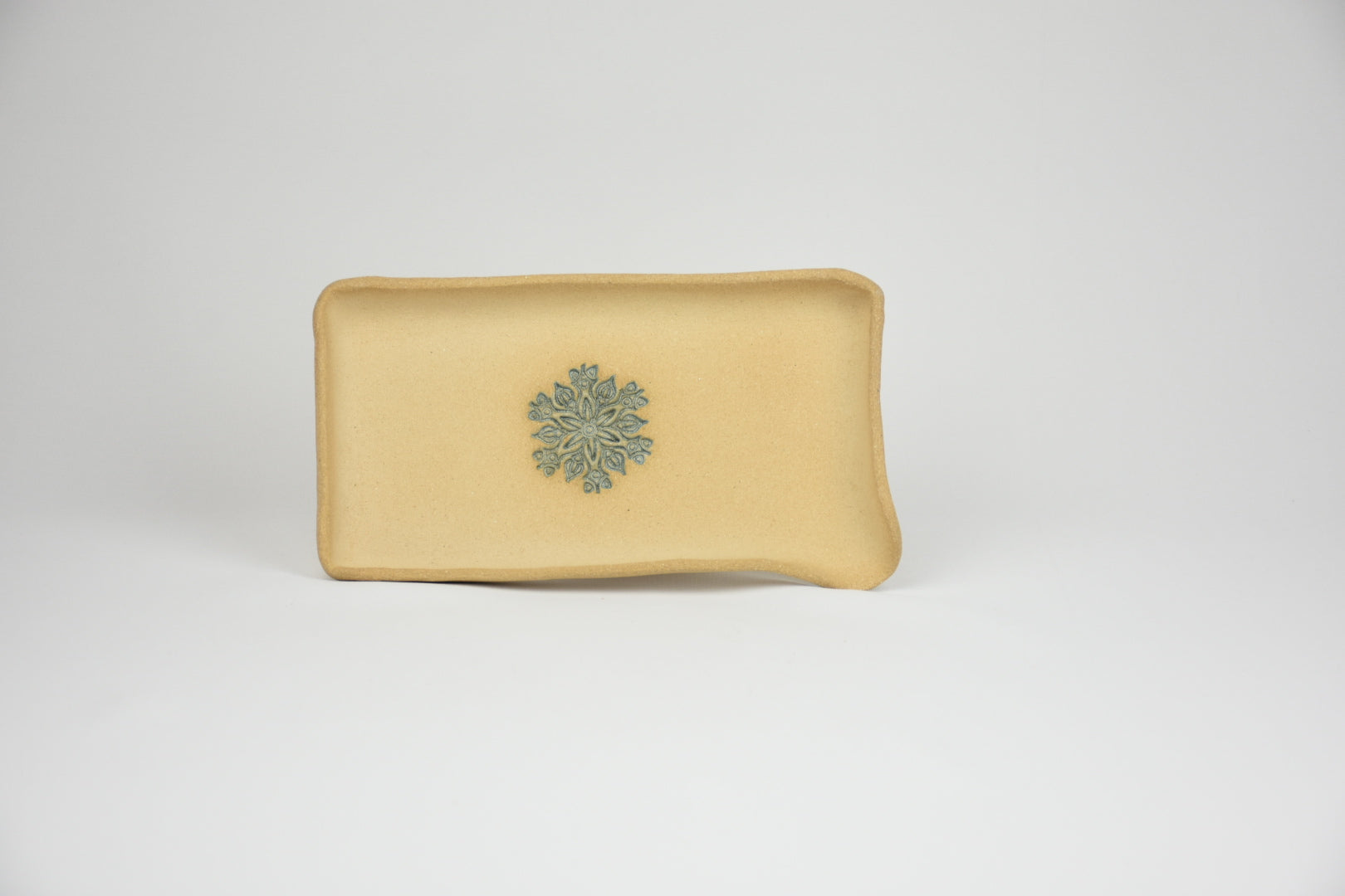 Ceramic Botanicals Set "The Hidden Spring" | Handmade Mixed Clay Tray & Infinity Burner Kit | Herb Crusher, Storage Pebble & Glazed Dish